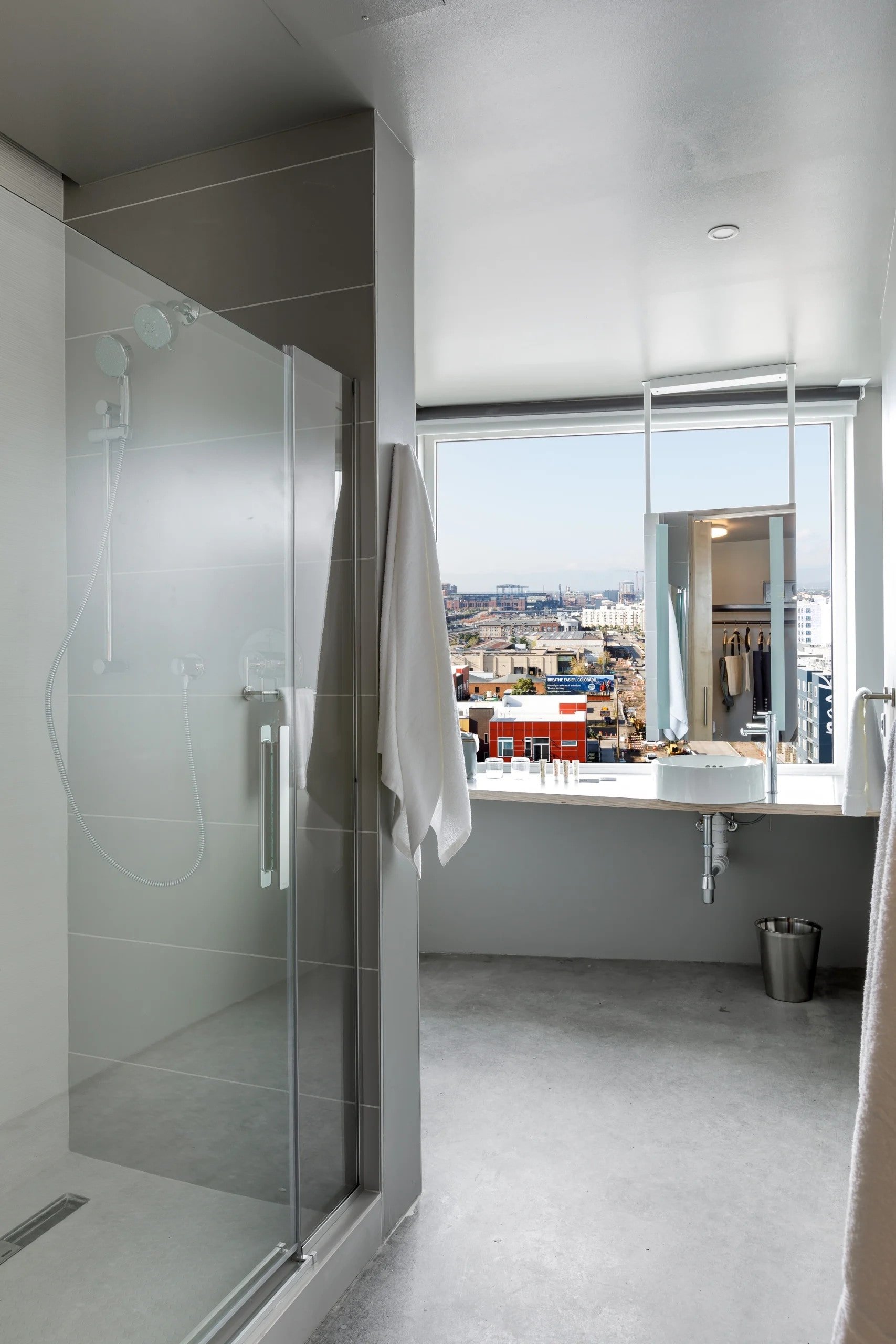 The Source Hotel Bathroom Skyline View Suite